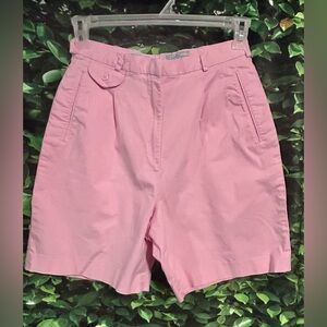 Vintage IZOD Golf Shorts Pink Pleated Womens 12